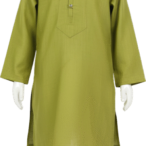 Green khaddar kurta for boys Lujo Club Pakistan traditional dress"