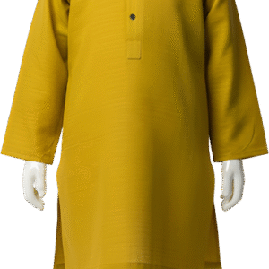 Mustard khaddar kurta for baby boys by Lujo Club Pakistan