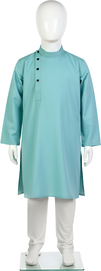 Sea green wash and wear kurta for baby boys Lujo Club Pakistan"