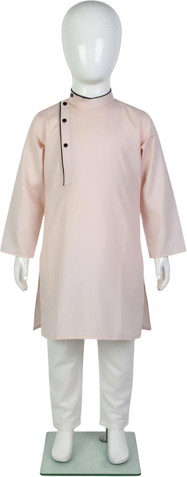 "Baby pink cotton kurta for boys Lujo Club Pakistan traditional dress"